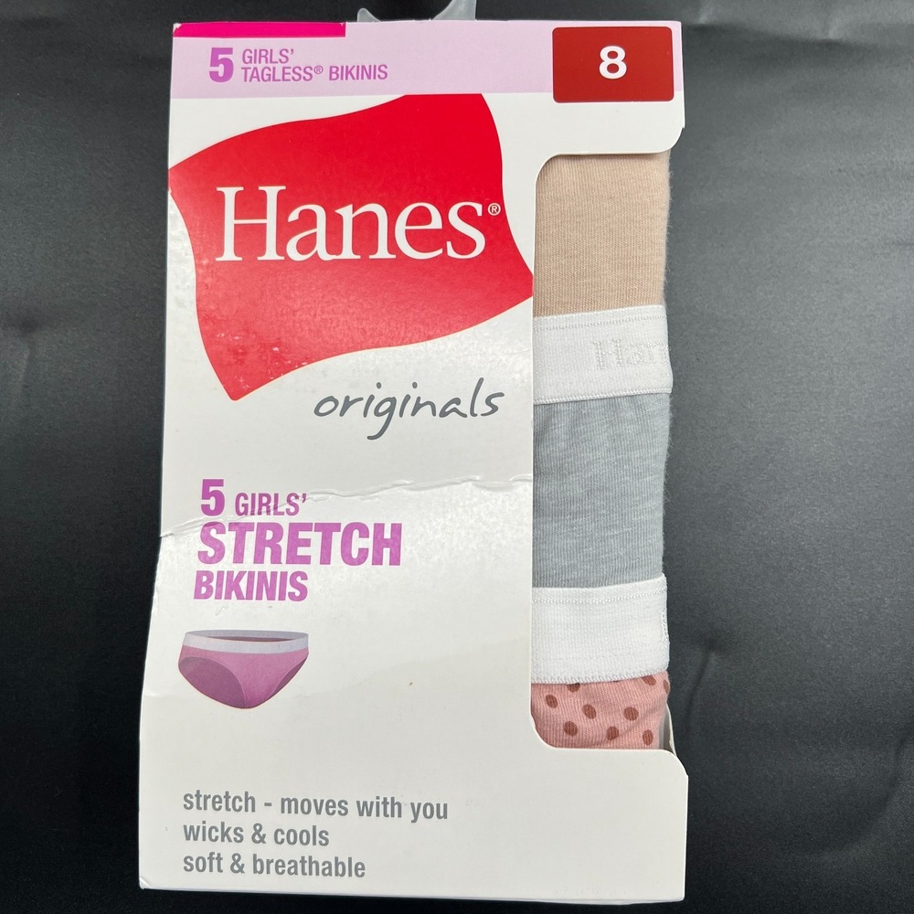 NEW Hanes originals 5 pack stretch bikini underwear breathable panties undies 8